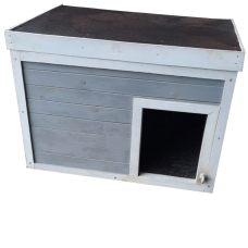 Дерев“яна будка “Берта“ для собаки Ротвейлер, Спанієль та ін. (100*75*75 см) - утеплена