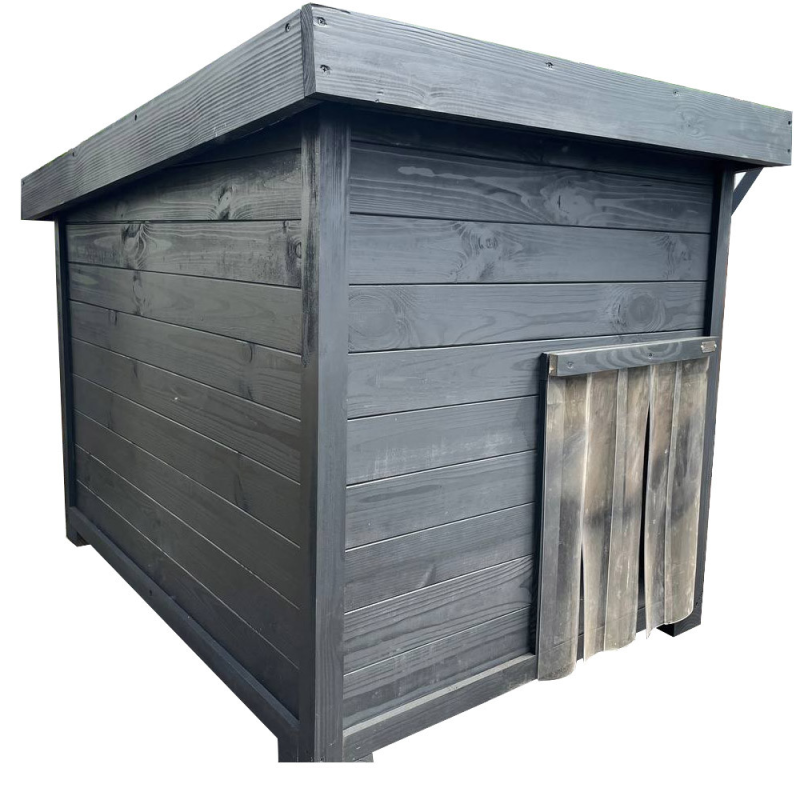 Дерев“яна будка “Хартум“ для великих порід собак Аллабая, Кавказької вівчарки, Хаски (120*90*90см) - утеплена