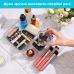 Набір із 25шт прозорих пластикових органайзерів, для косметики, для ванної, кухні, офісу, канцелярії, 25шт
