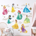 Набір наклейок «Принцеси Дісней» вінілових у дитячу кімнату дівчаток 30х90 смдля дитячої кімнати