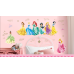 Набір наклейок «Принцеси Дісней» вінілових у дитячу кімнату дівчаток 30х90 смдля дитячої кімнати