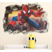 Наклейка вінілова дитяча «Людина-Павук» для дитячої кімнати хлопчиків з 3D ефектом 50х70 см