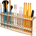 Тримач дерев“яний для пензлів, ручок, олівців. настільний, настінний органайзер для пензлів, 67 отворів