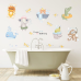 Набір наклейок вінілові на стіну в дитячу кімнату “I love bathing“ 2 полотна розміром 30х90 см