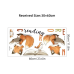 Наклейка декоративна вінілова в дитячу кімнату «Лисиці та пташка» для дівчаток і хлопчиків 30х60 см