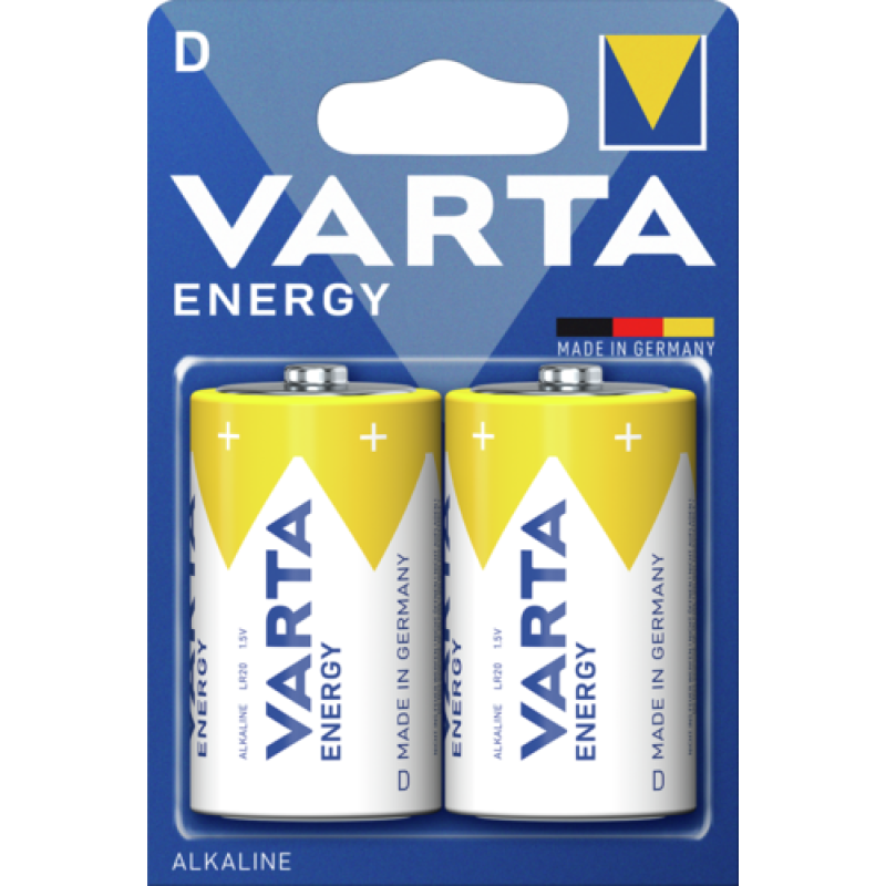 Батарейка Varta Energy Alkaline LR20 (D), лужна, 1 шт.