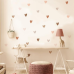 Вінілова наклейка декоративна в кімнату «Сердечка» інтер“єрна для дівчаток 30х60 см