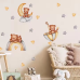 Вінілові наліпки «Три ведмежатка» інтер“єрні декоративні для дитячої кімнати на стіну 30х90 см
