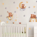 Вінілові наліпки «Три ведмежатка» інтер“єрні декоративні для дитячої кімнати на стіну 30х90 см