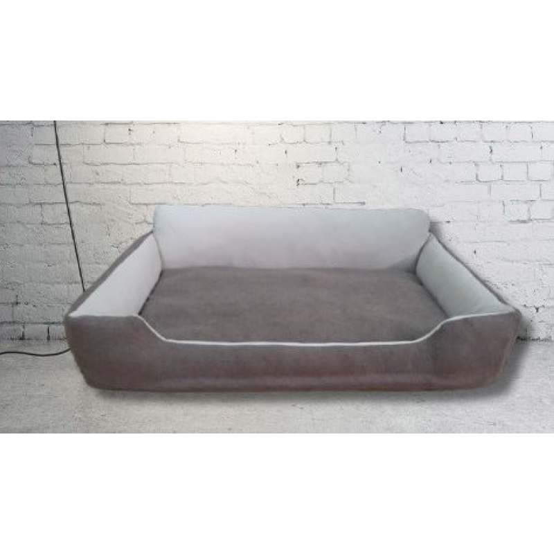 М“яке місце лежанка ліжко (60*35см, блискавки в бортиках) для собаки з якісної меблевої тканини