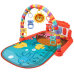 Розвивальний килимок для дітей з музичним піаніно, підвісними іграшками, шкалою росту, морської тематики