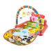 Ігровий дитячий килимок із музичним піаніно, підвісними іграшками, принт тварини зеленого кольору
