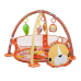 Дитячий килимок-манеж з дугами, іграшками та кульками, яскравий розвивальний килимок, модель Лев