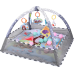 Ігровий дитячий манеж з іграшками, килимок для повзання, розвивальний килимок для малюків, сірий