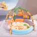 Розвивальний дитячий килимок, яскравий килимок для малюків з м“якими бортиками та іграшками, різнокольоровий