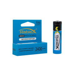 Акумулятор Rablex Li-ion 18650 (захист), 2400 mAh, 3,7V