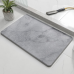 Набір для ванної кімнати та душу килимок для ніг, підставка, накладка-килимок на раковину, колір світло-сірий