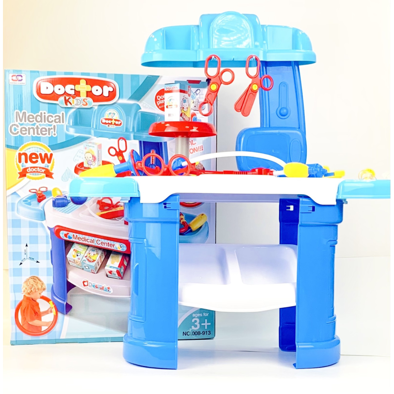 Ігровий набір “Доктора“ зі столиком і 14 інструментами. Набір юного доктора. Гра в доктора