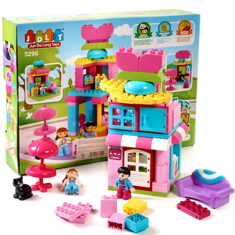 Конструктор будиночок на 65 деталей JDLT. Конструктор дитячий. Лего