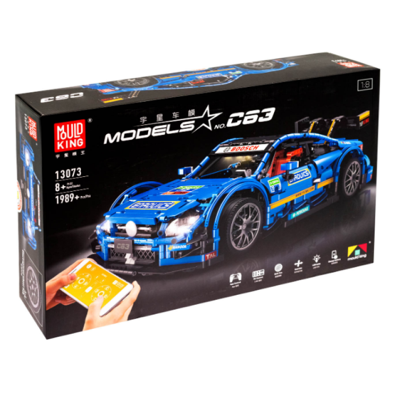 Дитячий конструктор спортивний автомобіль Mercedes Benz C63 на радіокеруванні 1:8 на 1989 дет. MOULD KING