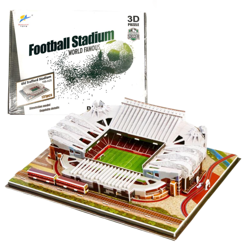 Стадіон Манчестер Юнайтед. Величезні 3D пазли “Old Trafford“ Тривимірний конструктор-головоломка.