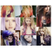 Набір кольорової крейди для волосся Hair Chalk (6 кольорів), тимчасове фарбування, крейда для волосся