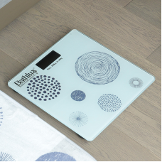 Ваги підлогові Bathlux зі скла побутові, супероточені, до 160 кг, дизайнерські