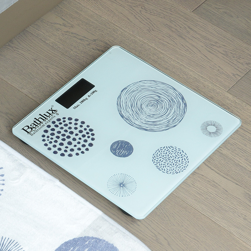 Ваги підлогові Bathlux зі скла побутові, супероточені, до 160 кг, дизайнерські