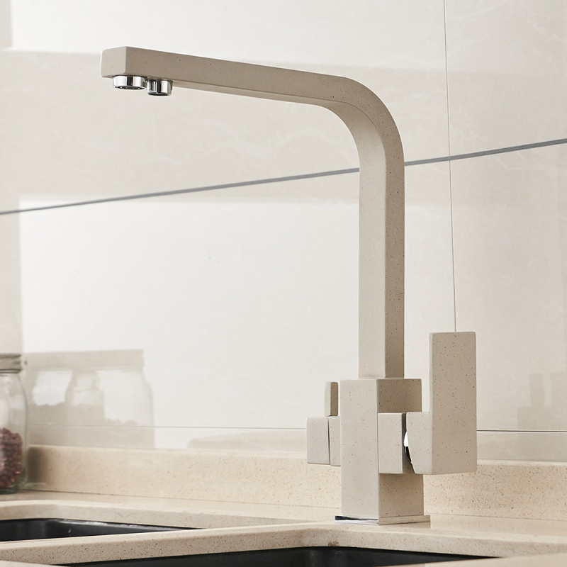 Змішувач для кухні WanFan, для гарячої і холодної води, 2 види подачі води, отвори для фільтрованої води