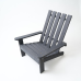 Крісло дачне дерев“яне складне шезлонг для зони відпочинку будинку, дачі, саду, веранди з сосни, колір графіт