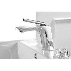 Змішувач для умивальника WanFan люкс якості, з одним важелем Золото Срібло-хром