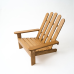 Крісло дачне дерев“яне складне шезлонг для зони відпочинку будинку, дачі, саду, веранди із сосни, колір дуб