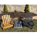 Крісло дачне дерев“яне складне шезлонг для зони відпочинку будинку, дачі, саду, веранди із сосни, колір дуб