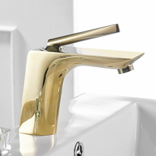 Змішувач для умивальника WanFan люкс якості, з одним важелем Золото
