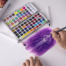 Набір акварельних фарб для малювання Professional Paint Set 90 кольорів в наборі акварельний папір і пензлики