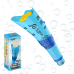 Генератор мильних бульбашок, акумуляторний пістолет для мильних бульбашок для дітей з підсвічуванням синій