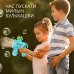 Генератор мильних бульбашок, пістолет на батарейках з LED-підсвіткою, мильні бульбашки для дітей, зелений