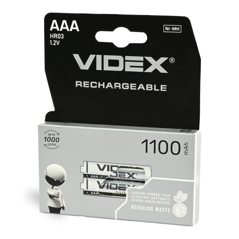 Акумулятор VIDEX R3 (AАА), 1100 mAh Ni-MH, 2 шт.