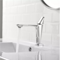 Змішувач дизайнерський для раковини або умивальника, одноважільний кран для рукоминика WanFan хром