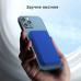 Павербанк з бездротовою магнітною зарядкою 5000мАч, Powerbank бездротової для iPhone MagSafe LightBlue