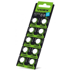 Батарейка Videx AG10 (LR1130) Alkaline, 1.5 V, 10шт