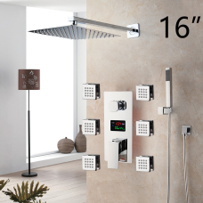 Душовий гарнітур 3в1 WanFan душова система набір для масажу Хромований