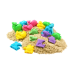 Кінетичний пісок дитячий, набір «Motion Beach», маса для ліплення, для дитячої творчості з формочками