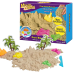 Кінетичний пісок для дітей, набір «Fun Beach», маса для ліплення, для дитячої творчості з формочками