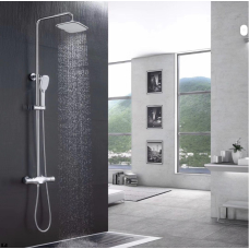 Душовий настінний гарнітур WanFan, душова стаціонарна система у ванній кімнаті верхній душ Білого кольору