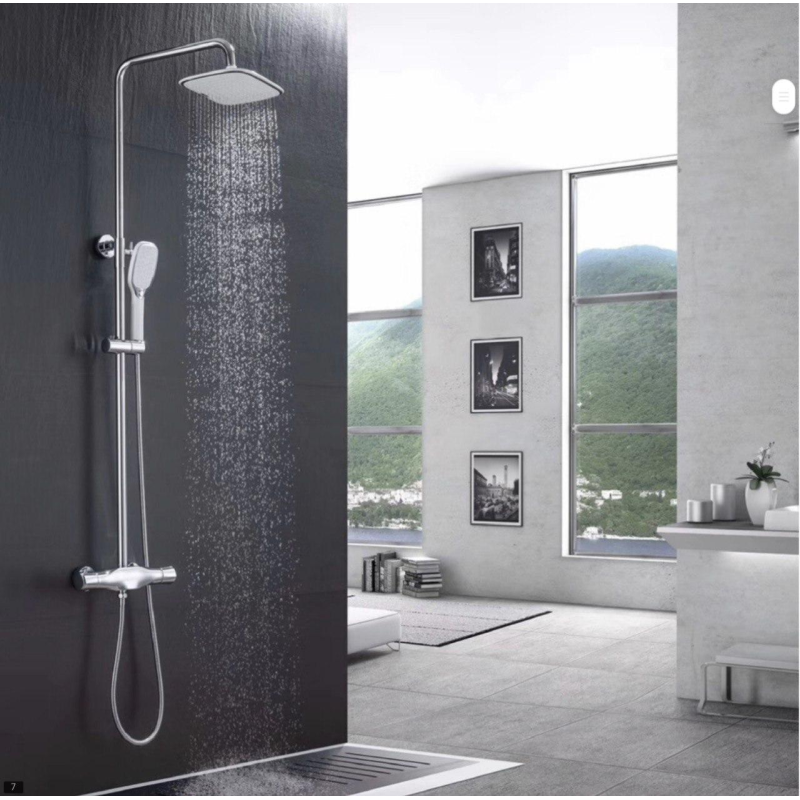 Душовий настінний гарнітур WanFan, душова стаціонарна система у ванній кімнаті верхній душ Білого кольору