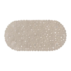 Килимок Bathlux протиковзкий на присосках для ванни та душу ПВХ, овальний 69х35 см Сірий