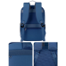 Рюкзак городской для путешествий дорожный влагоотталкивающий 40х20х25 см,материал Oxford,синий
