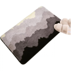 Килимок для ванни та душу на гумовій основі Bathlux 40x60 см, вологовбираючий, м“який щільний ворс