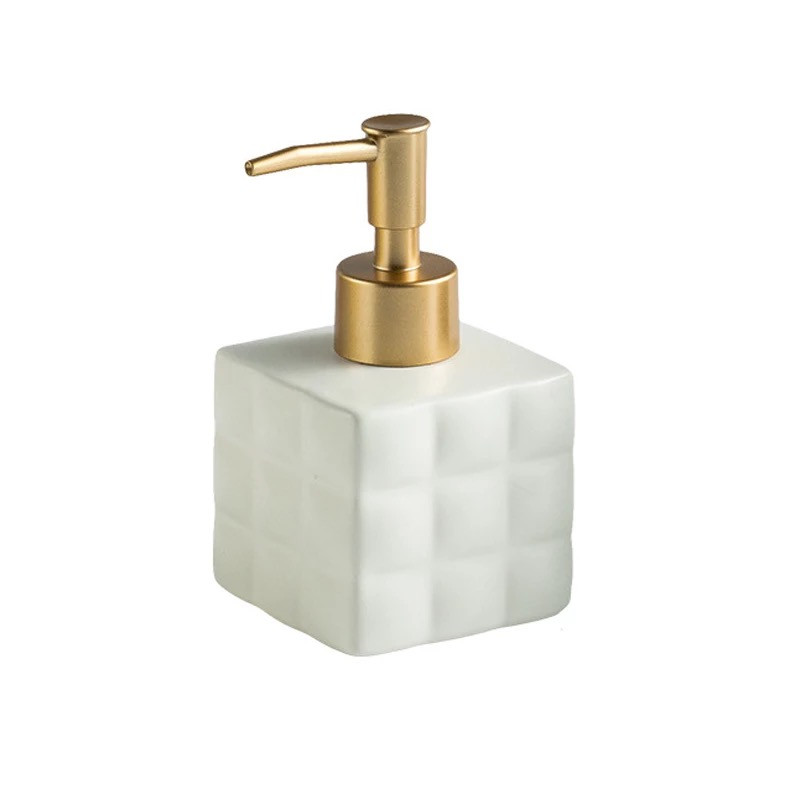 Дозатор для рідкого мила керамічний, диспенсер мила для ванної кумнати та кухні Білий